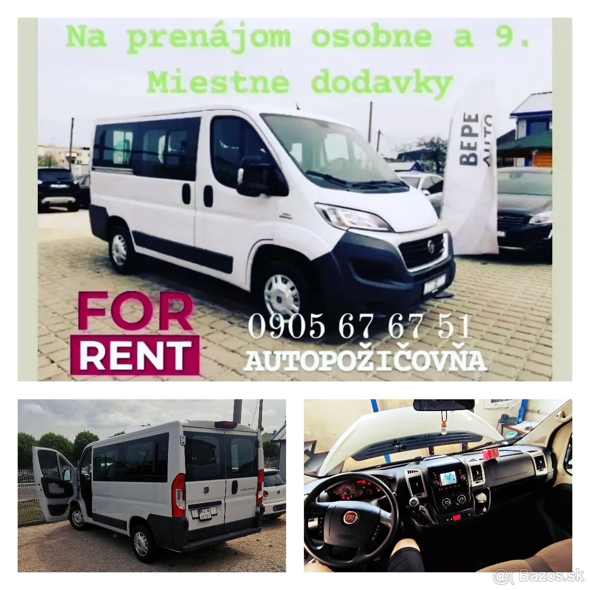 Prenajom Fiat Ducato,Autopozicovna