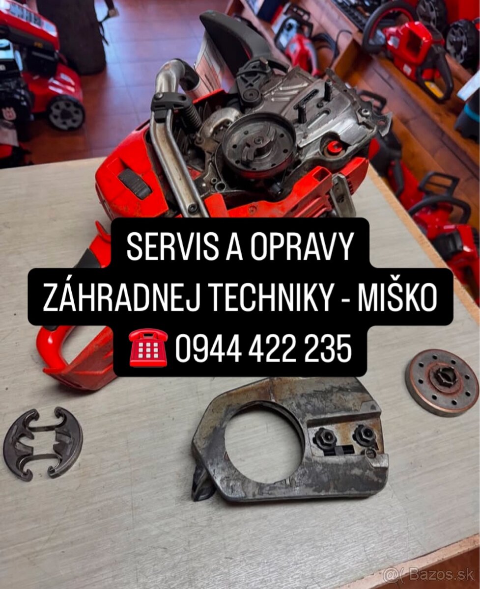 Servis a opravy záhradnej techniky - MIŠKO