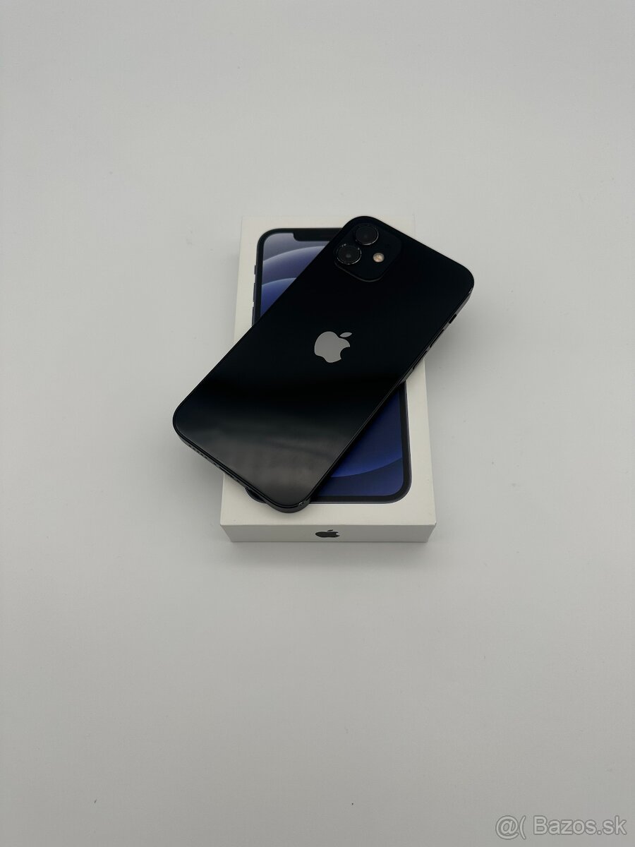 iPhone 12 64GB Black KOMPLET + DARČEK