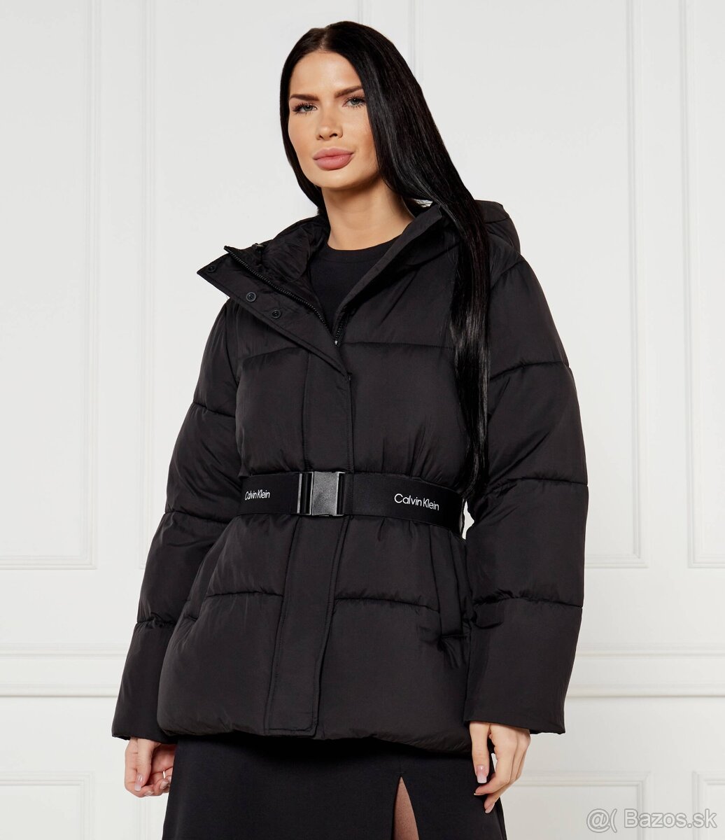 CALVIN KLEIN dámska puffer bunda s opaskom S