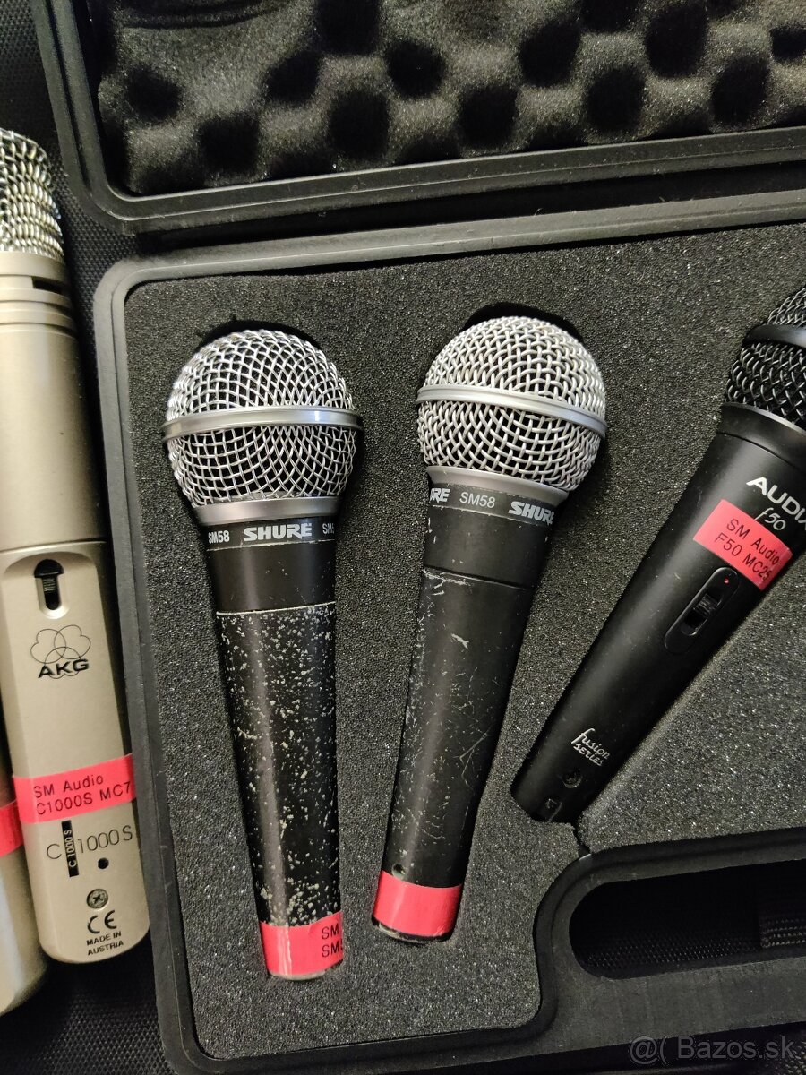 Mikrofóny akg, Sennheiser,DPA,shure,bayerdinamic