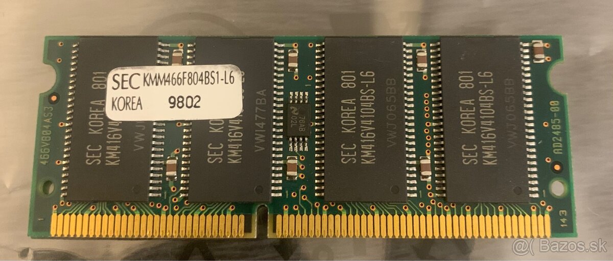 Vintage RAM 64MB Samsung EDO