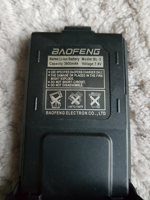 Batéria pre Baofeng UV-5R, 3800 mAh