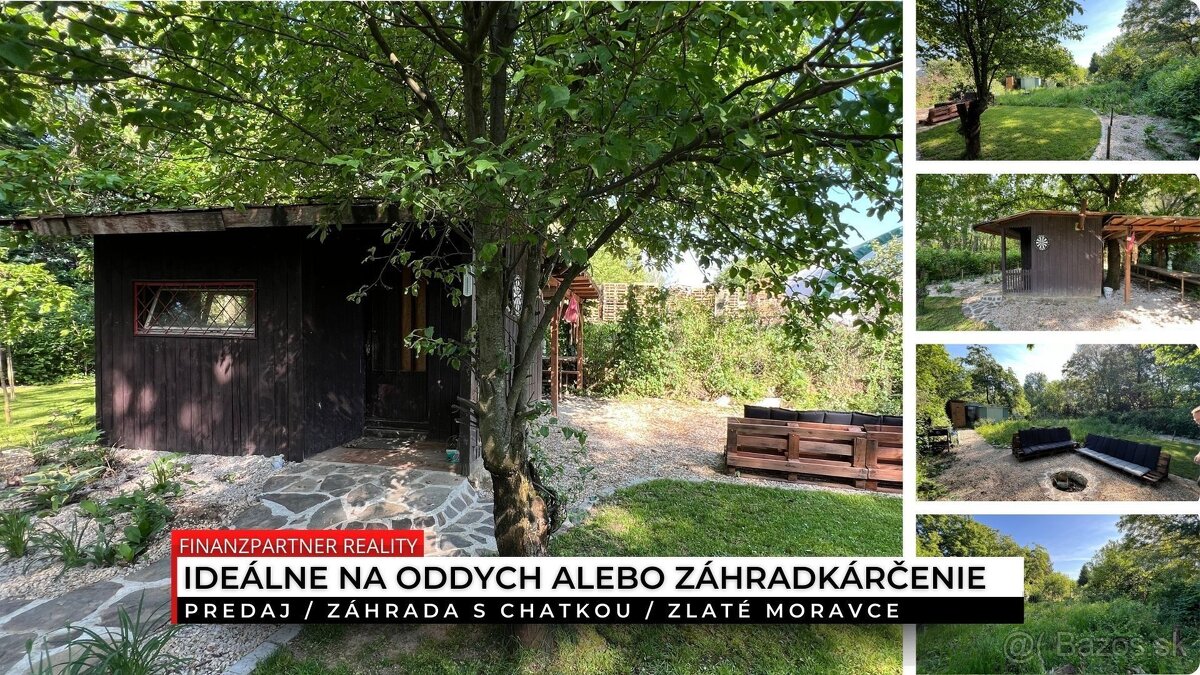 Záhrada 358 m2 s chatkou, Zlaté Moravce