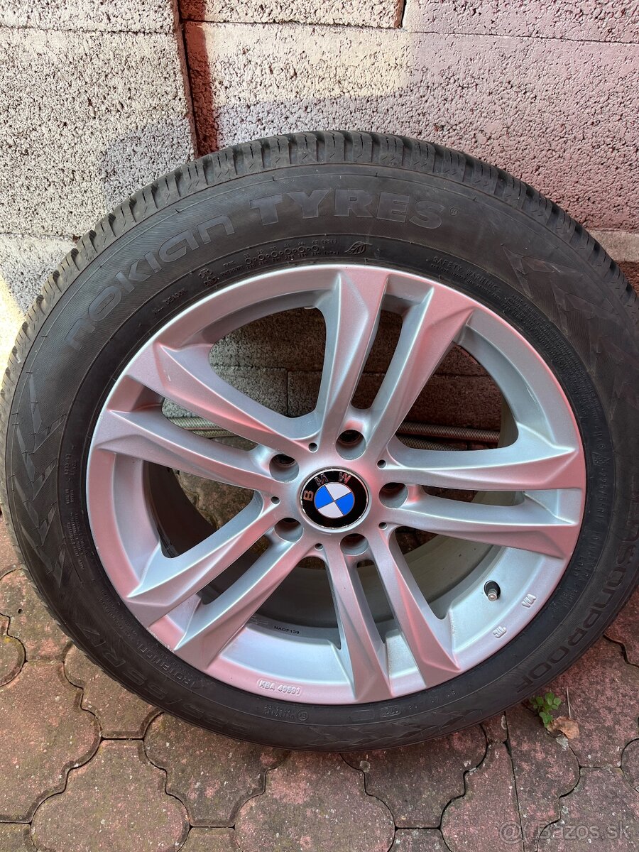 Disky BMW 5x120 + celoročné pneu 225/55R17 + senzory