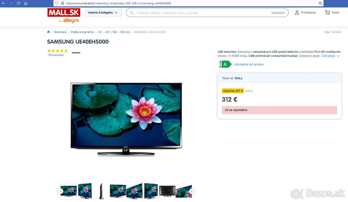 Samsung UE40EH5000 40"