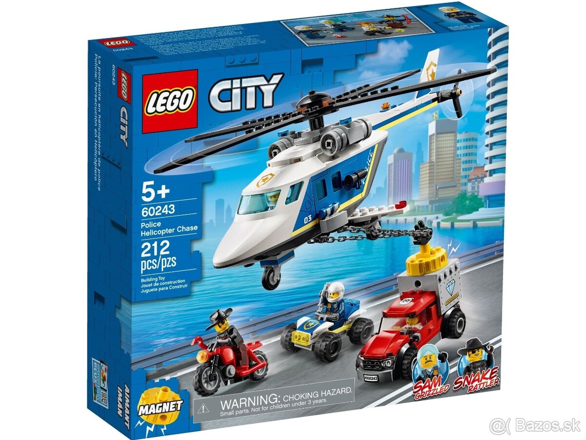 LEGO CITY 60243 - Prenasledovanie policajnou helikoptérou