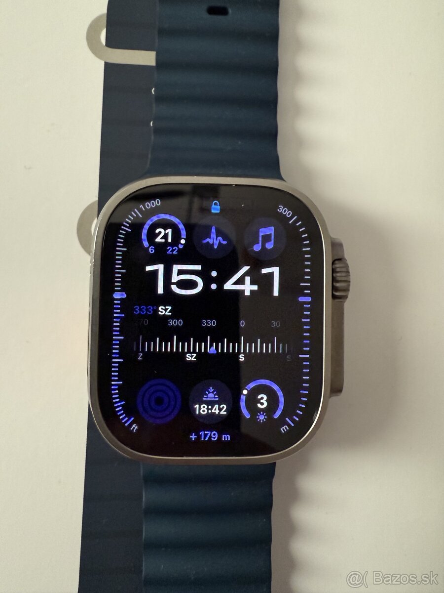 Apple watch ultra 2 titanium blue oceán band