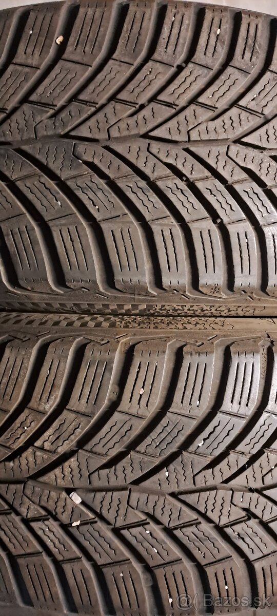 Predám 2ks jazdené zimné 205/55r16-91H Continental