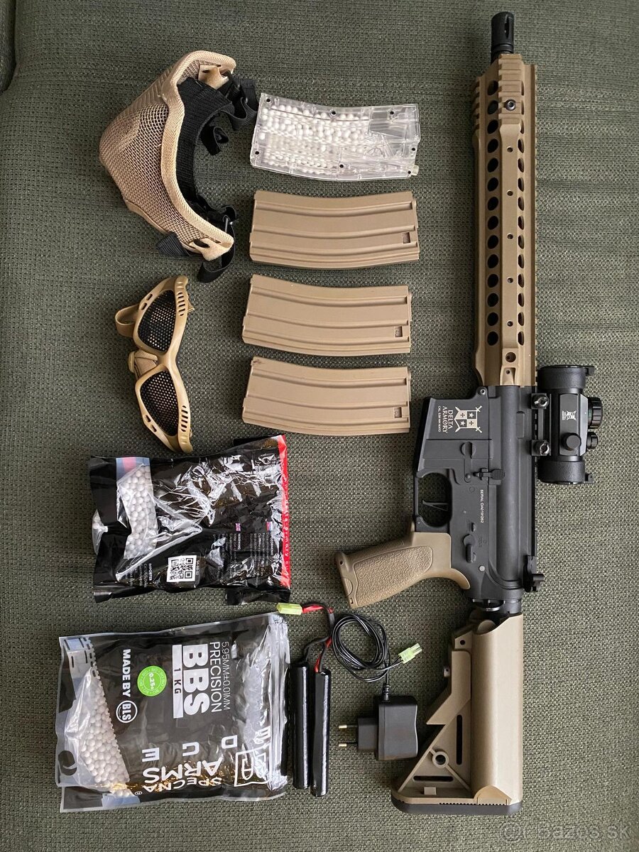 Delta Armory M4 AR15 URX 3 12" Bravo Half Tan