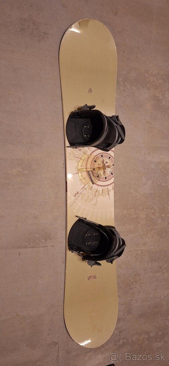 Snowboard s vázáním 146cm s obalem