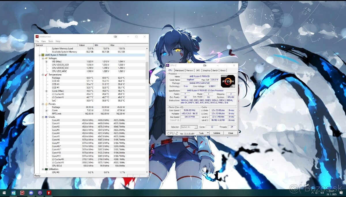 Predám AMD Ryzen 9 7900X3D