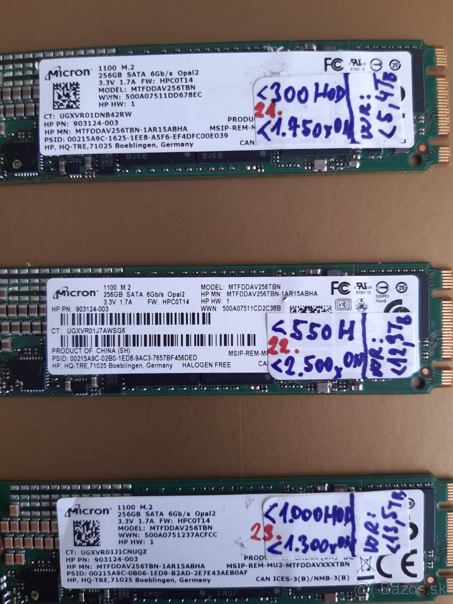 SSD 256GB MICRON M1100 M.2 SATA 2280 80mm