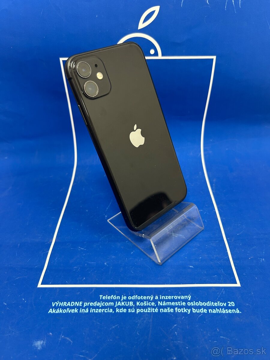 Apple iPhone 11  64GB BLACK Batéria 100%