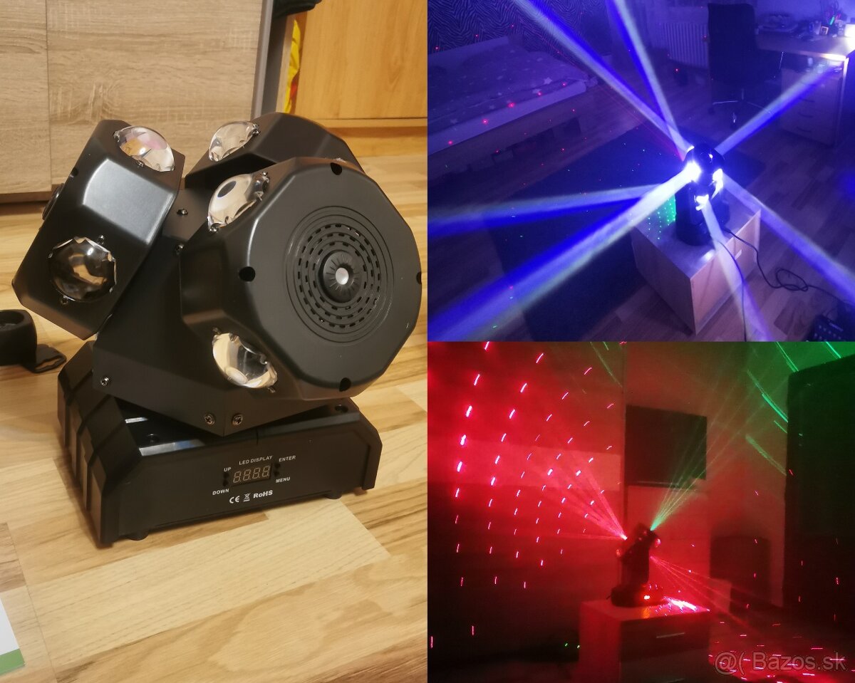 Rotačná hlava Beam 12x15W + laser