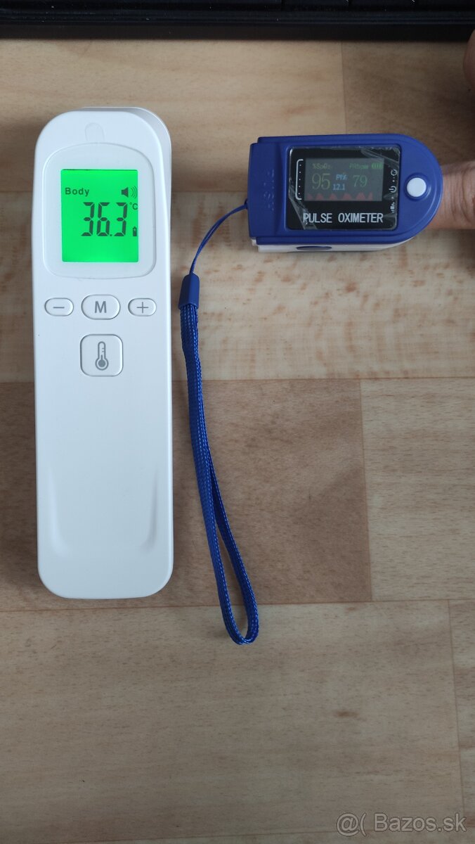 Predám nový bezdotykový teplomer + oximeter