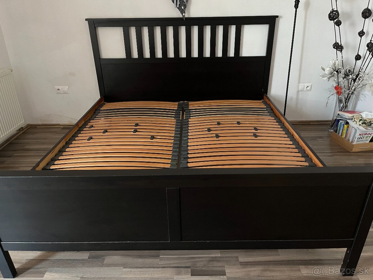 Rám postele Hemnes 180x200 čierný