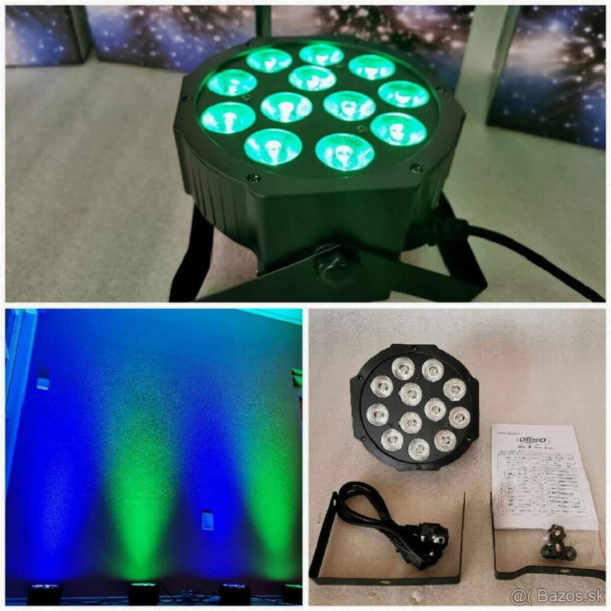 Led Par 12x18 watt RGBWA+UV