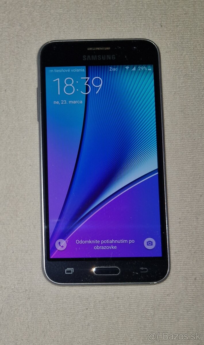 Samsung J3 2016 8/1GB cierny