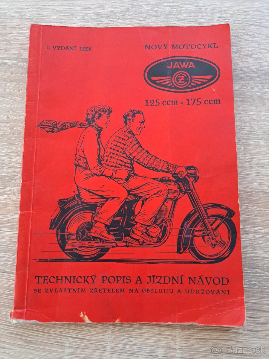 Jawa ČZ 125-175 r.v. 1956 - Technický popis a jízdní návod