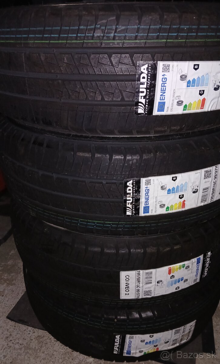 Predám nové letné pneumatiky FULDA 195/60 R16C.