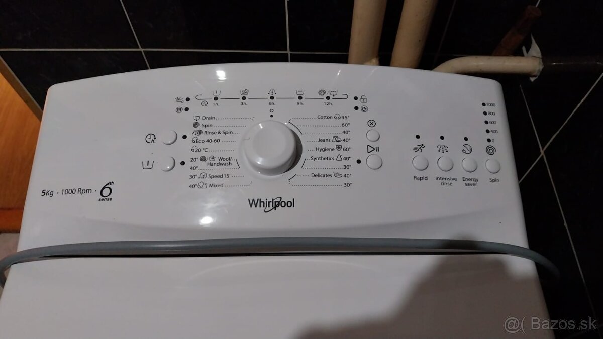 Predám práčku Whirlpool TDLR 5030L EU/N