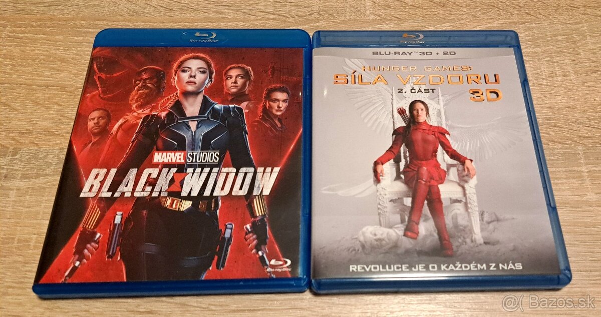 Blu-ray filmy Black widow a Hunger games