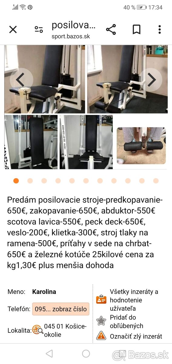 posilovacie stroje