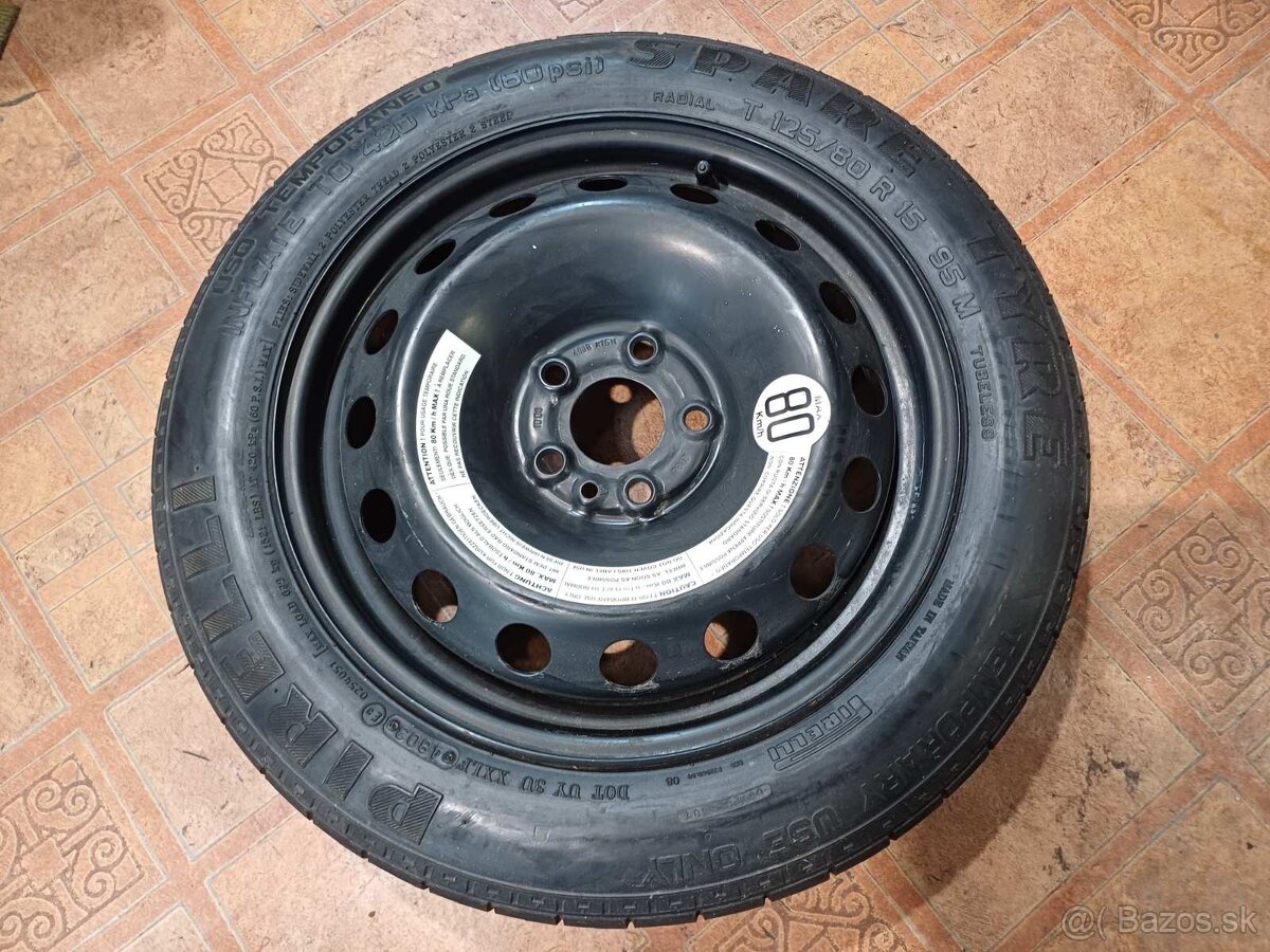 Rezervne koleso uzke Alfa/Fiat- 4Jx15-ET-35–5x98