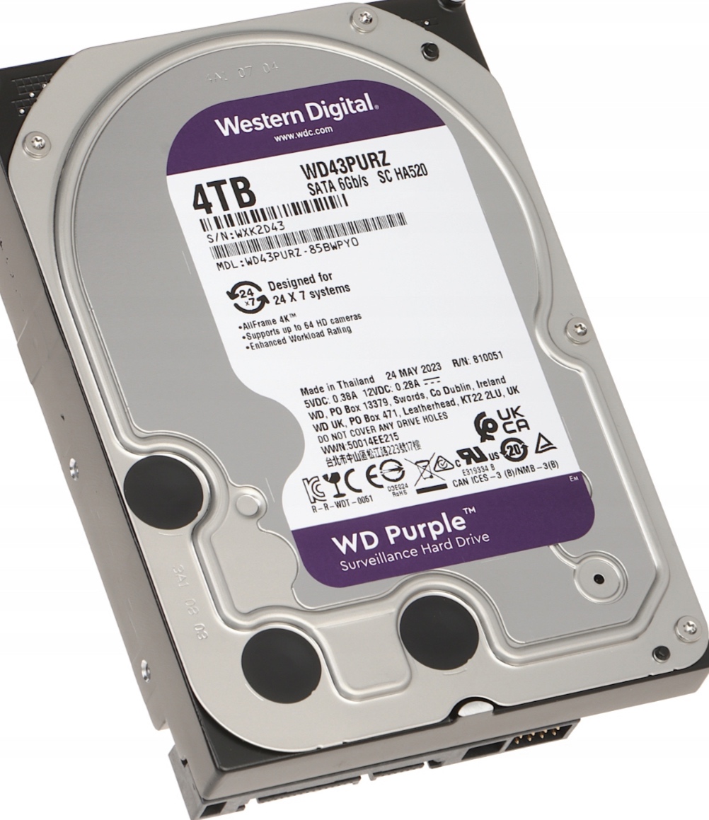 HDD WD 4 TB PURPLE NOVÝ