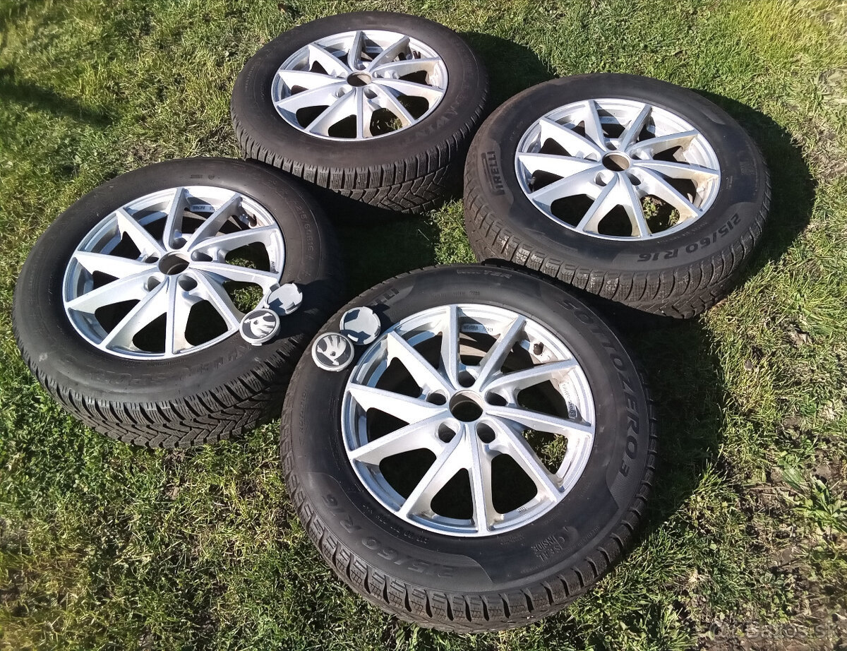 Zimné kolesá ŠKODA 5X112 r16