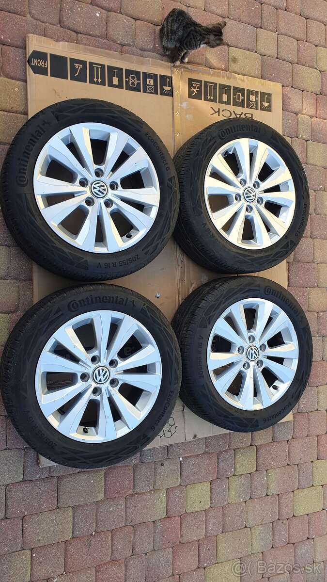 205/55R16 Continental EcoContact6  + VW original 5x112