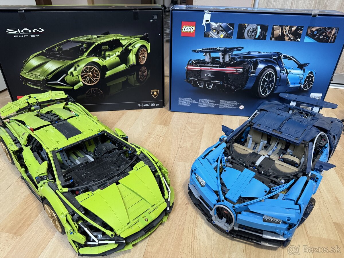 Lego technic Bugatti Lamborghini