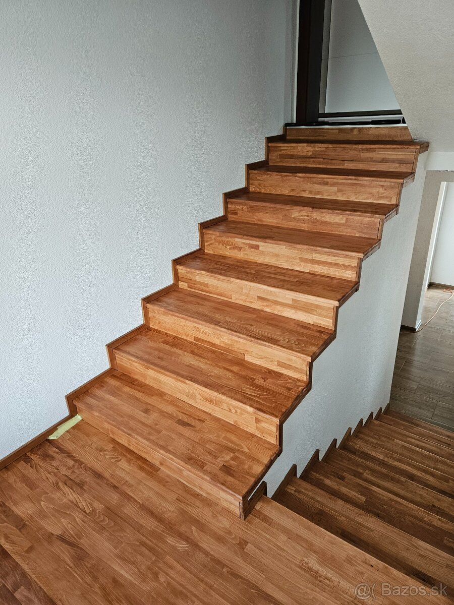 Drevene schody - Obklad betonovych schodov (nove)