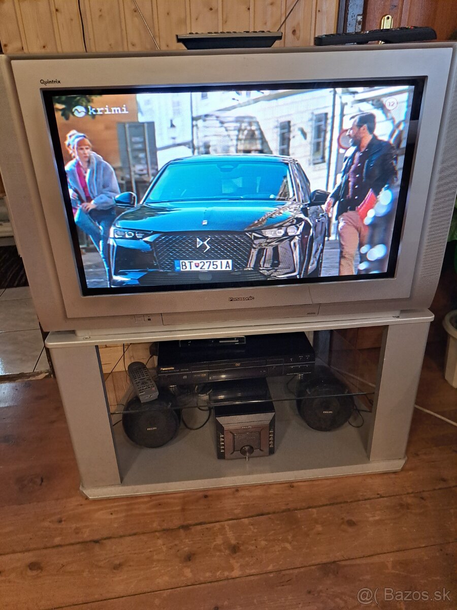 predám CRTV televízor  Panasonic  + DVD prehrávač - ZĽAVA