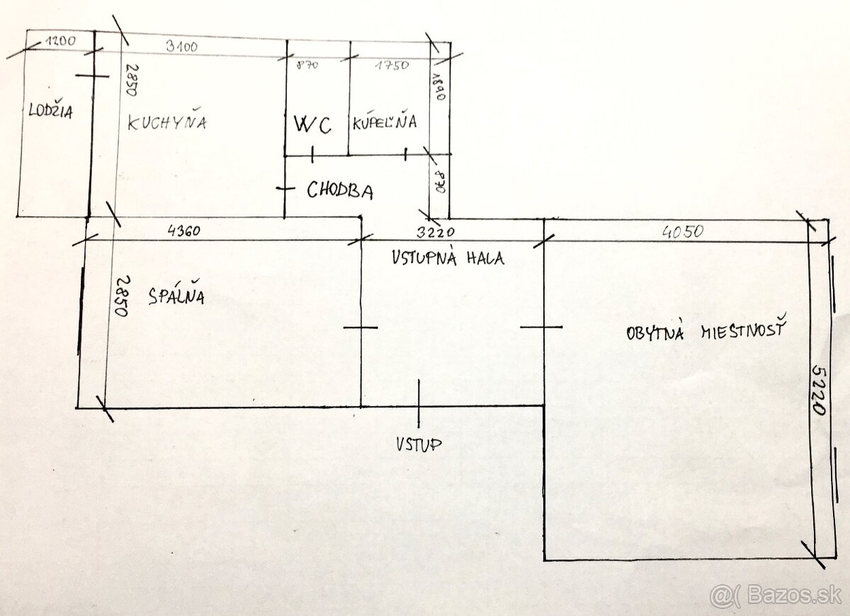 Predám 2 izbový byt 63m2 s balkónom-RESERVE-