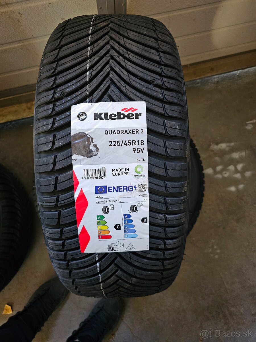 Predám nové pneumatiky Kleber quadraxer 3 225/45 ,245/40 R18