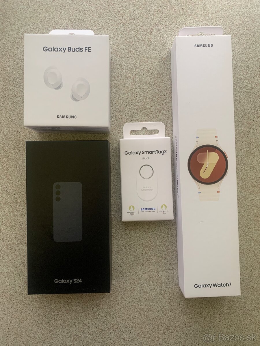 Samsung S24,Galaxy Buds FE,Watch7,SmartTag2