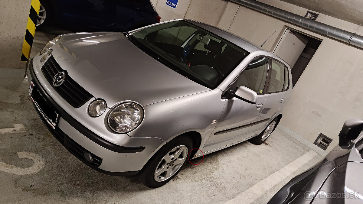 VW Polo IV (9N) - strieborné 1,4 benzín rok 2004