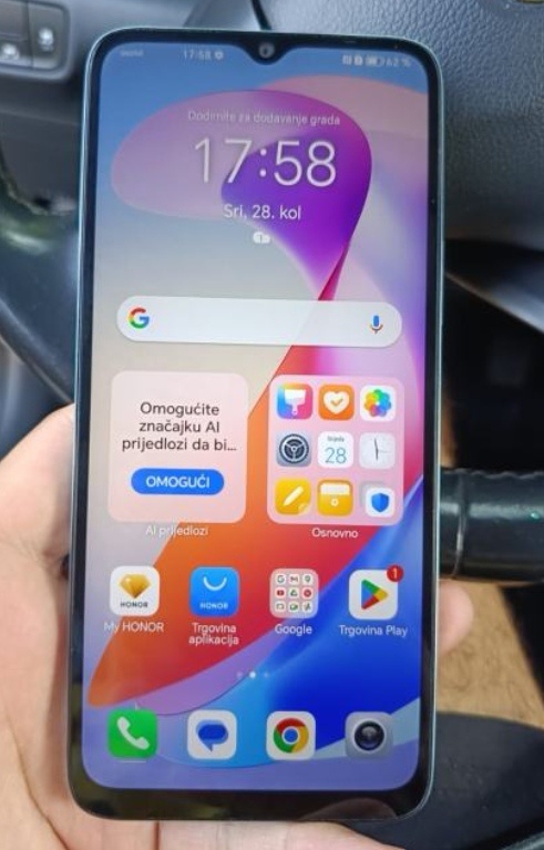 HONOR X6a Black 4/128gb