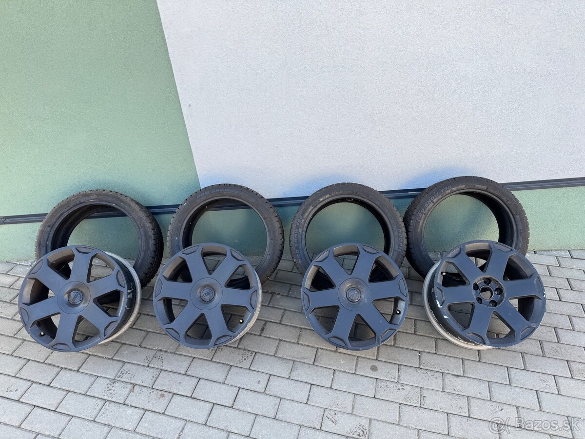 Disky originál Audi Avus 5x112 R18 so zimnými pneu