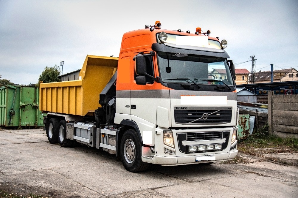 VOLVO FH 460 – 6x2 – Nosič kontejnerů-lanový+HR-HIAB 322-E6