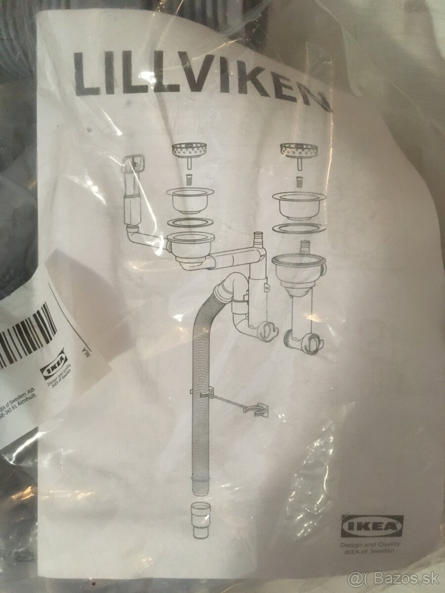 Lillviken sifón na dvojdrez Ikea