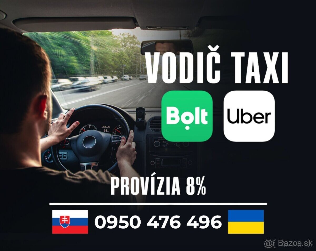 BOLT TAXI VODIČ SLOVENSKO 8% PROVÍZIA KOŠICE