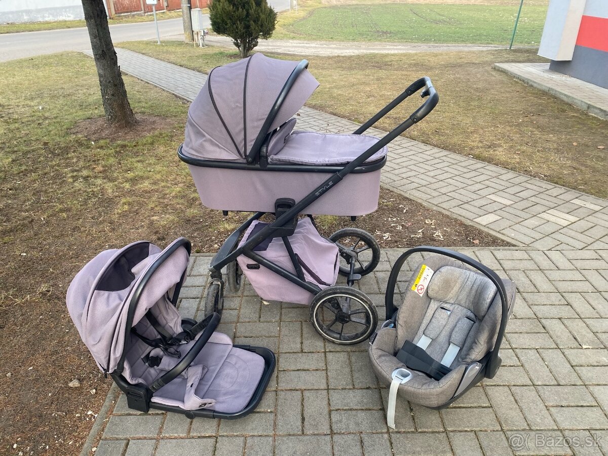 Kočík moon style + vajíčko cybex cloud platinum