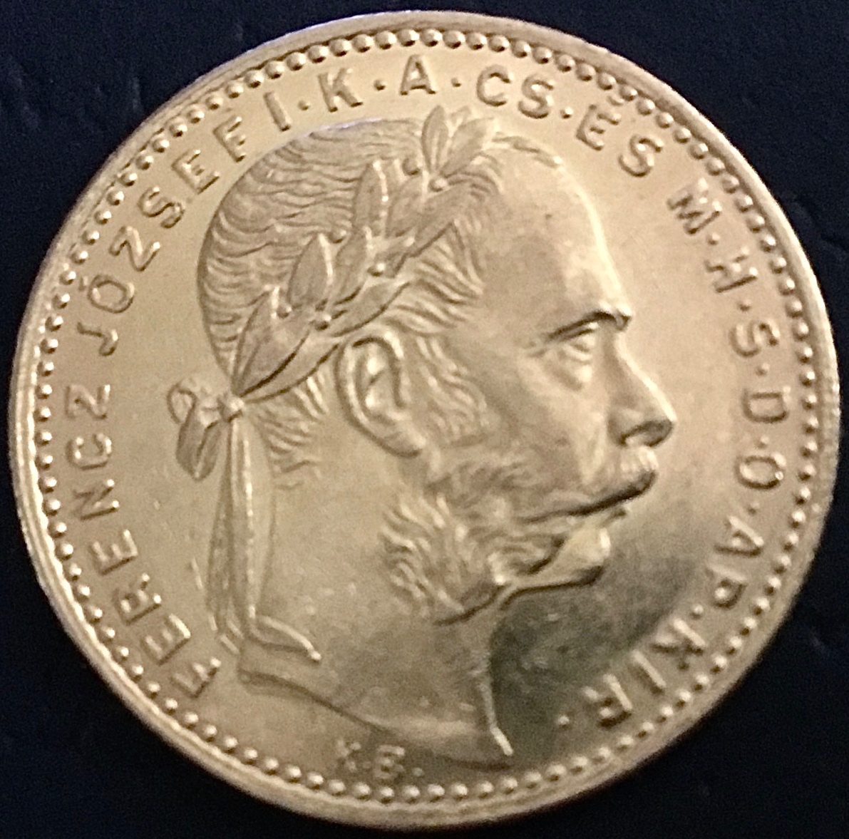 8 Zlatník/20 Frank 1883 KB FJI