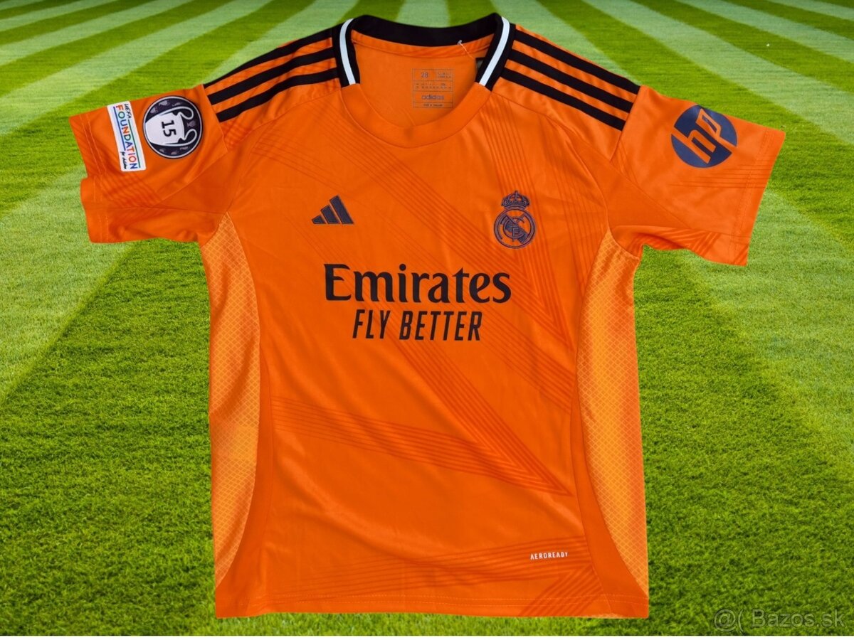 dres REAL MADRID CF Mbappé 24/25 orange  155-165cm