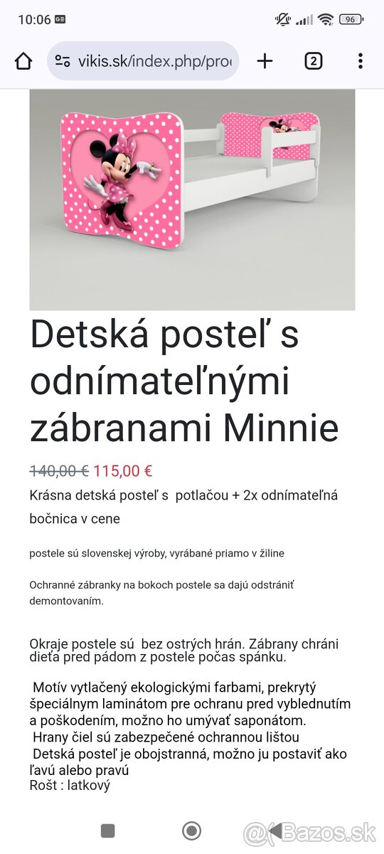 Detská posteľ