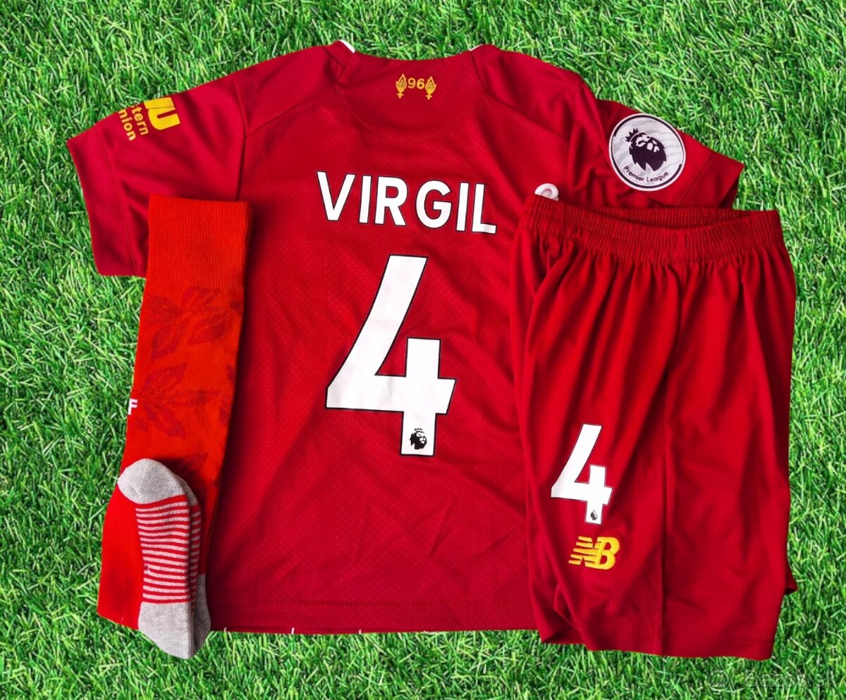 dres Liverpool FC Virgil červený 115-125cm