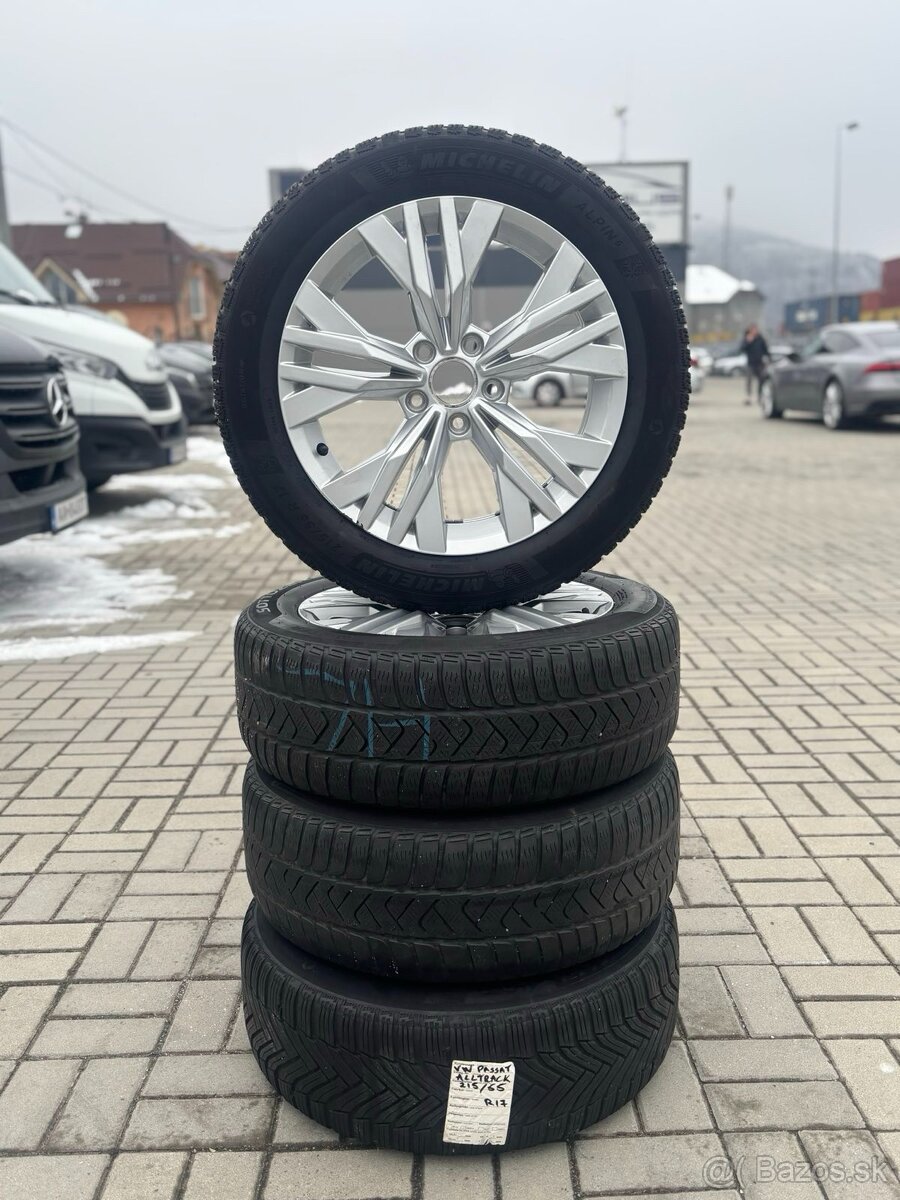 Predám hliníkové disky na VW Passat alltrack (215/55R17)